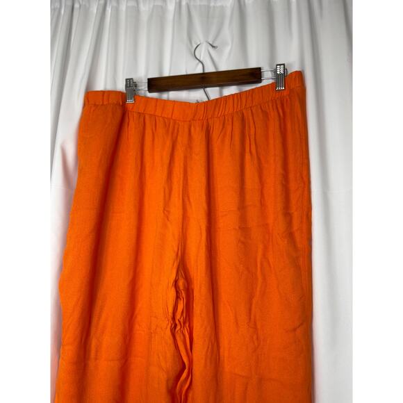 Monroe & Main slacks pants trousers women's extra large XL bright orange soft - Picture 6 of 15